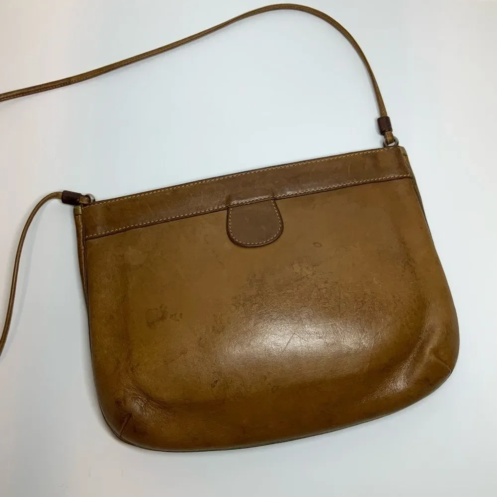 Vintage Ghurka No 40 The Escort Leather Shoulder Bag